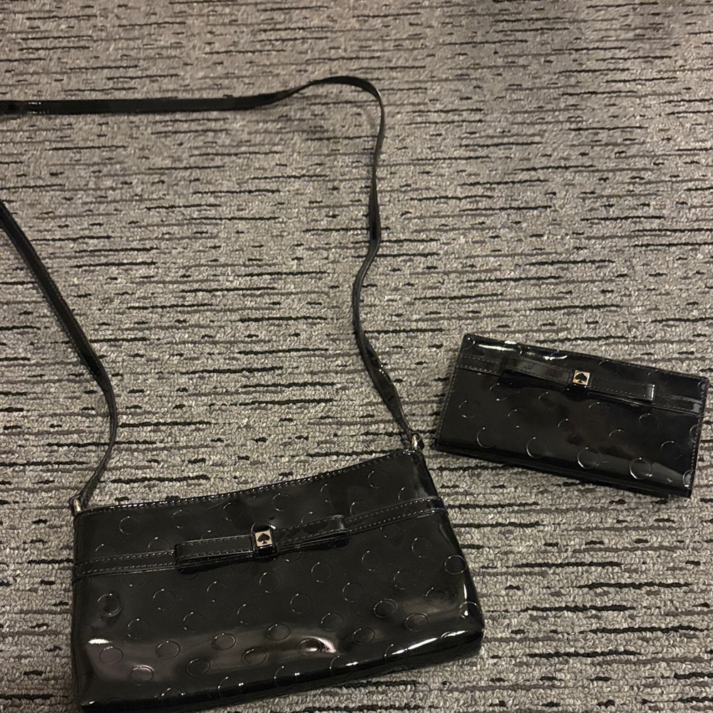 Kate Spade Black Crossbody Bag Set